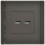 Розетка USB  IEK FP-U21-D31-K03
