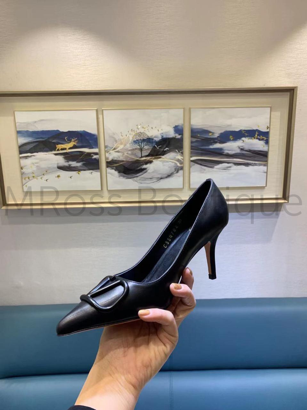 Черные туфли лодочки VLogo Valentino