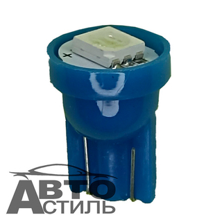 Светодиод 12V T10  1SMD 5050 BLUE W2,1x9,5D (без цок) синий