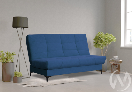 Диван прямой Ривьера (БД) 2022 Карат 33 (синий однотон)