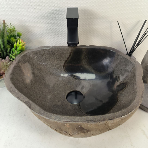 Раковина из речного камня RS-65284 48*37*15 0856