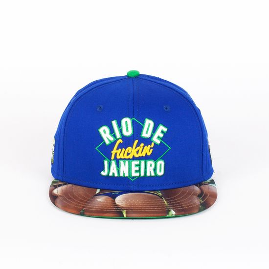 Бейсболка CAYLER & SONS Rio Fuckin' City Cap Royal-Blue-Green-Big-Booty O/S