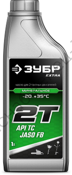 ЗУБР 2Т-М, 1 л, минеральное масло для 2-тактных двигателей, EXTRA (70600-1)