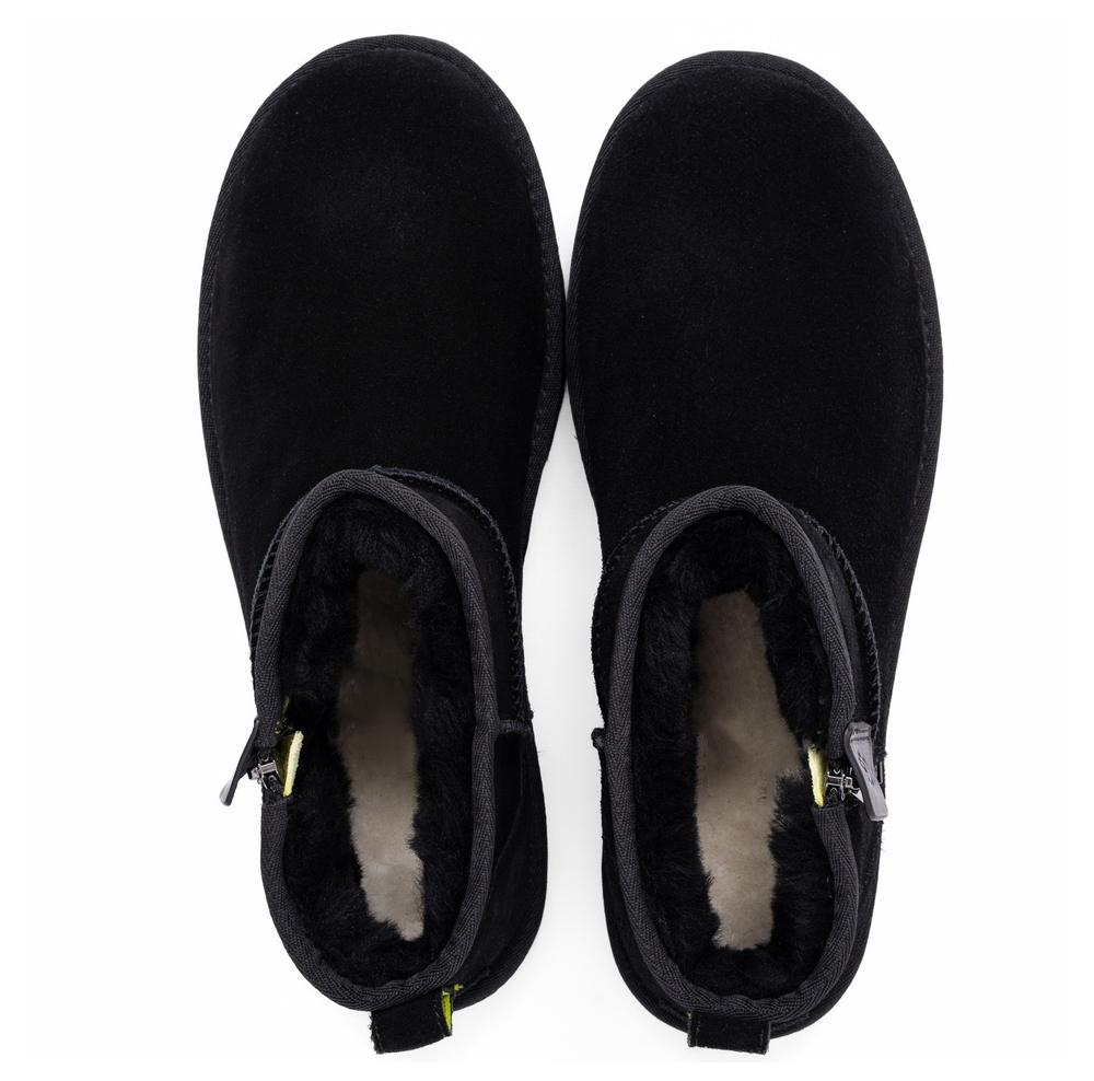 Ugg Mens Classic Ultra Mini Zip Boot Black