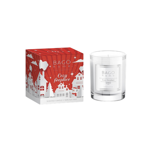 Ароматическая свеча в стекле Cozy Fireplace 132 г, BAGO home