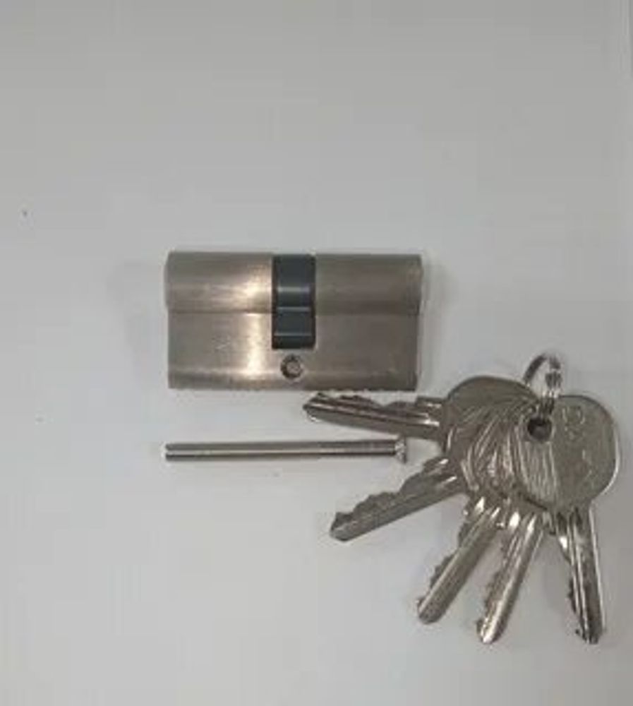 Цилиндровый механизм DAMX N60 SN ключ/ключ (матовый никель)  Арт.12861