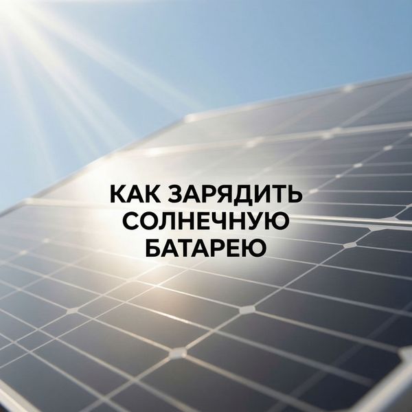 Как зарядить солнечную батарею Как зарядить солнечную батарею