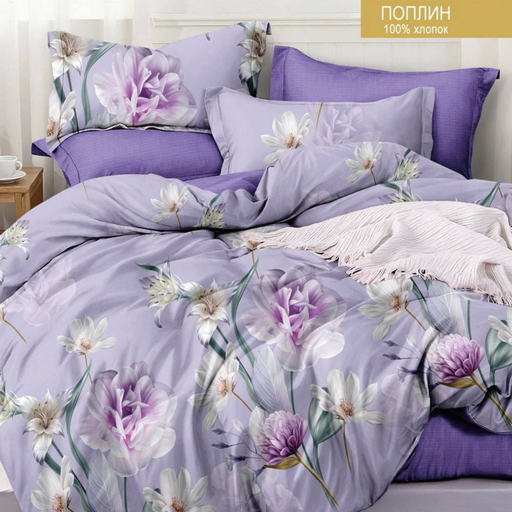Комплект постельного белья "П37. VP27-341", поплин, 100% хлопок, Россия.