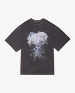 Футболка Смерч Оверсайз Принт #3 Вываренная Серая