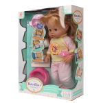 Пупс функциональный с аксесс., коробка 6605-4