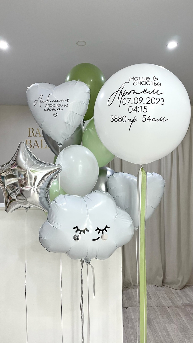 Шары на выписку №166