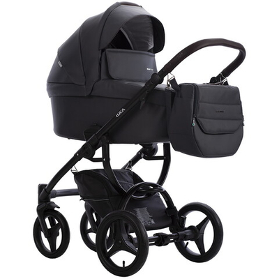 Детская коляска Bebetto Luca Pro 3 в 1 с автокреслом Avionaut Cosmo 33 т.серая кожа