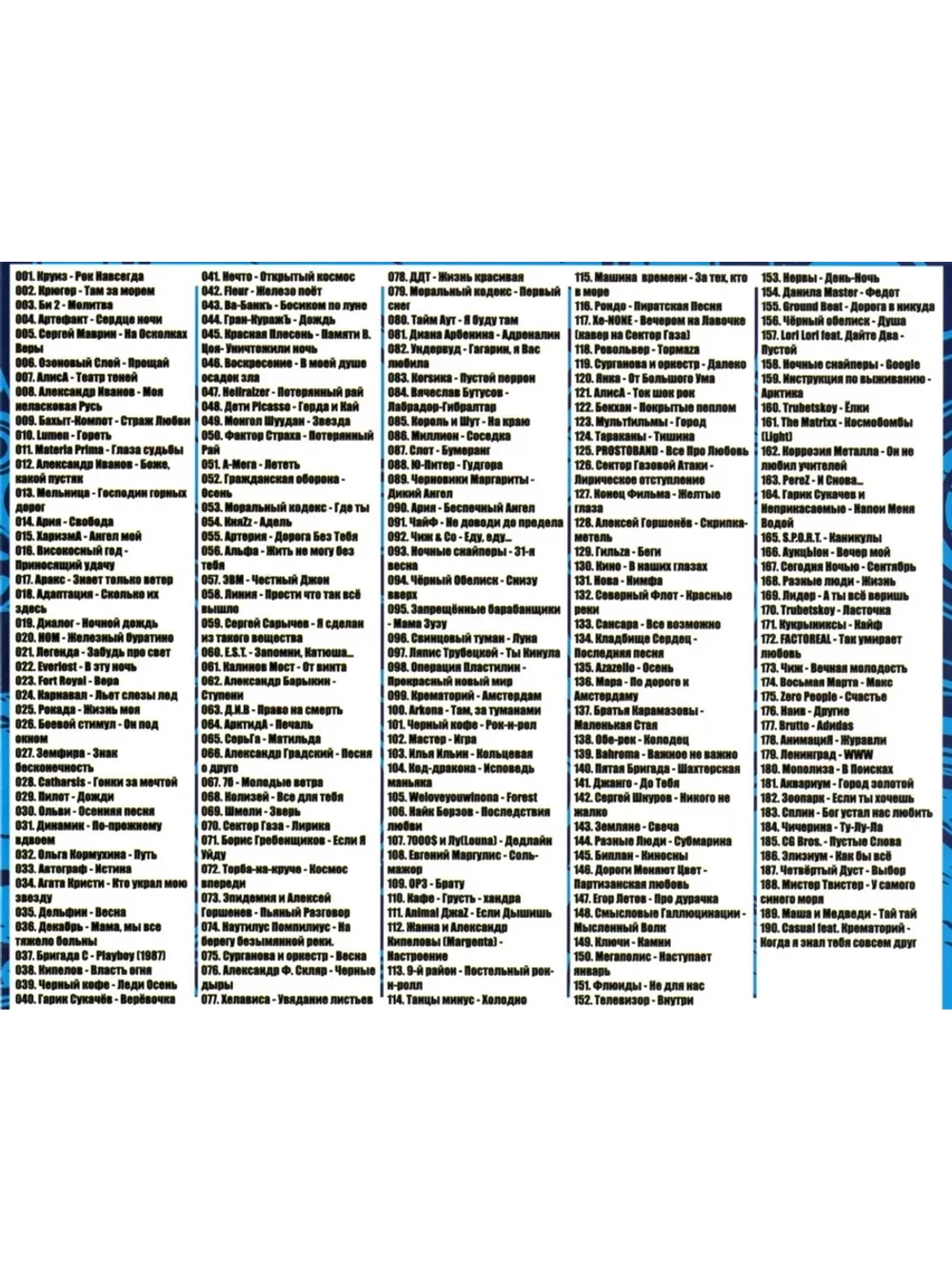 Легенды Русского Рока - Часть 3 (MP3 Флешка)