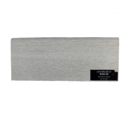 Плинтус напольный дуб бело-серый напольный плинтус МДФ МДФ B302-26 Deartio / Ликорн 80x16x2050 мм