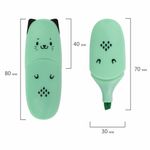 Набор текстовыделителей мини 6 ЦВЕТОВ BRAUBERG KIDS "CUTE CATS PASTEL", линия 1-5 мм, 152436