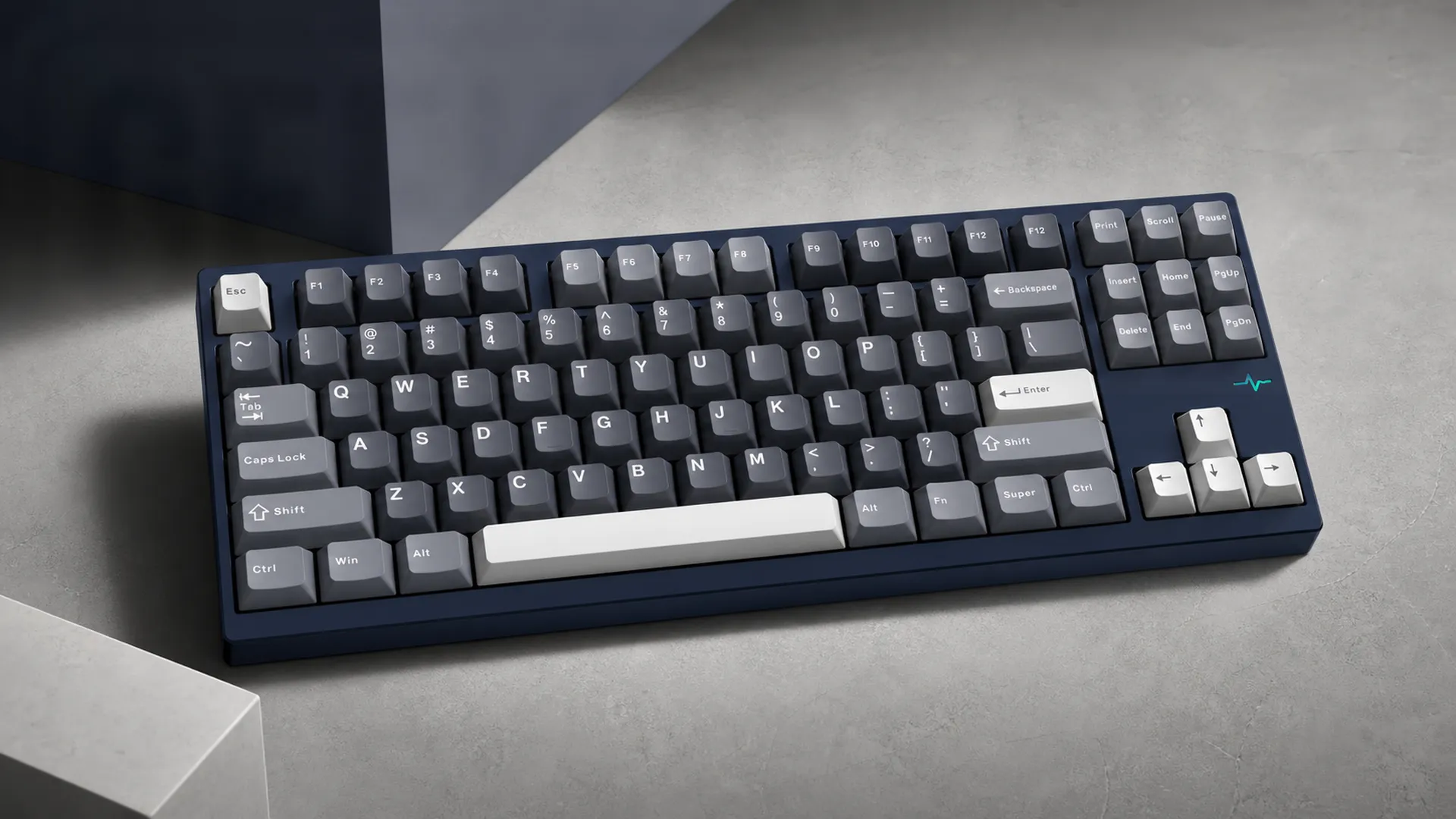 Wobkey Crush 80 Reboot Pro Navy, художественное фото механической клавиатуры