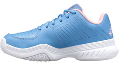 детские Кроссовки теннисные K-Swiss Court Express Omni - silver lake blue/white/orchid pink