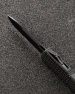 Автоматический складной нож SteelBro Ultra Delta Frag Fluted Standart DLC Nickel Boron Signature Series VG-10 121D-1NB (черный-черный)