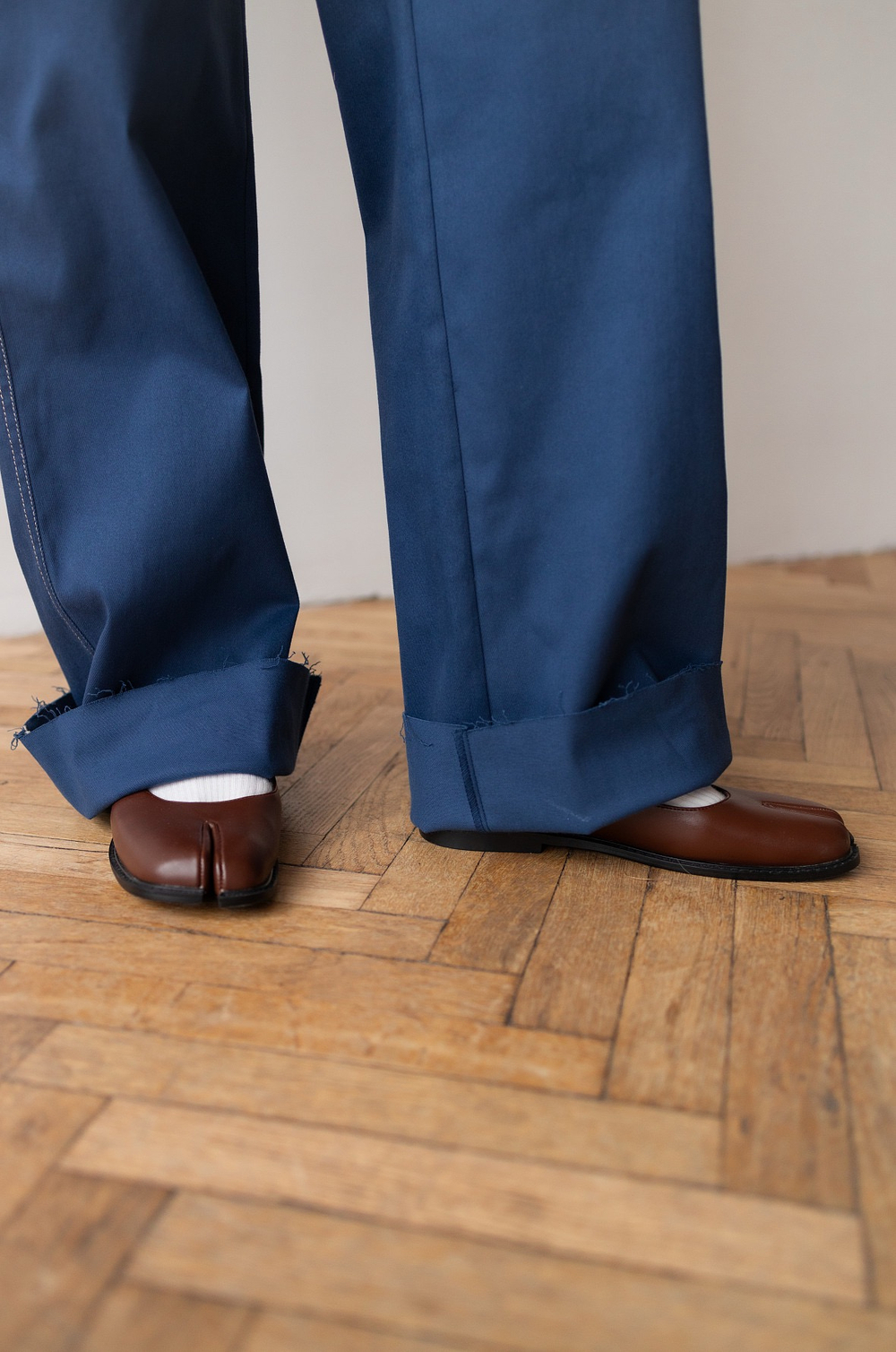 Джинсы для беременных свободные, Темно-синий