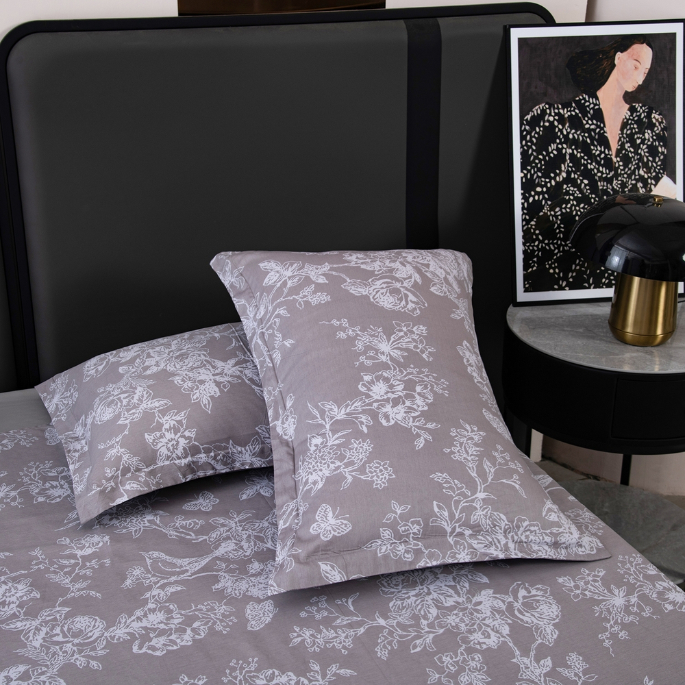 КПБ на резинке Сатин Velouria Luxe с Одеялом VLR012, Евро, 4 наволочки, простынь 180*200*25