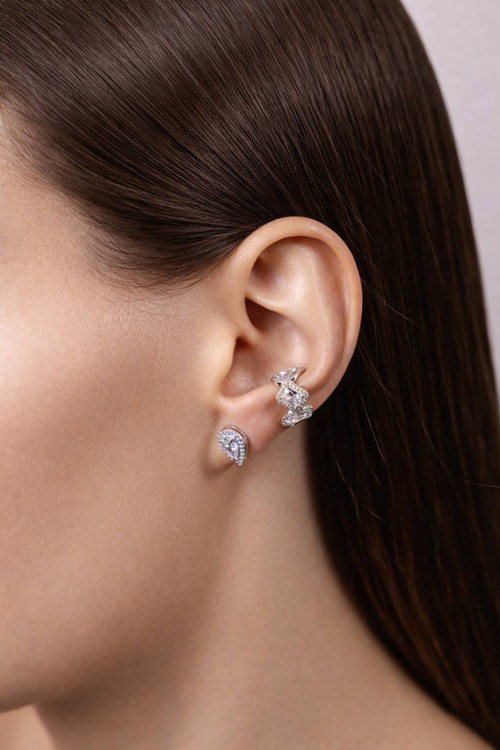 Серьги ассиметричные «Сияние»