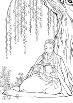 Hanbok Fairy Tale of Obsidian Special Edition. Coloring Book