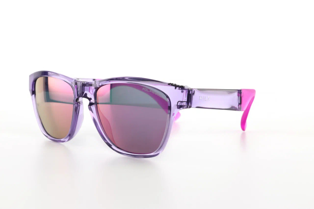 Спортивные очки HILX Unfold Shiny Crystal Purple / Purple Polarized Lens