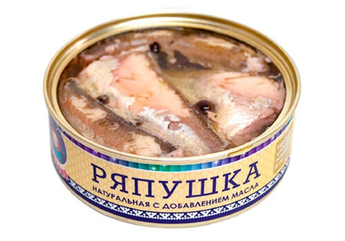 Ряпушка натуральная в масле, 240г