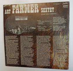 Винтажная виниловая пластинка LP Art Farmer Sextet Round About Midnight (Югославия 1981)
