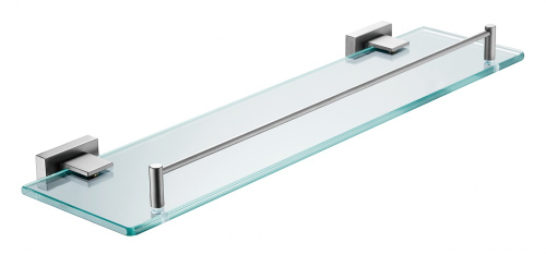 5021-G Полка стеклянная 1-ярусная  (ГРАФИТ) ViEiR  (10/1шт)