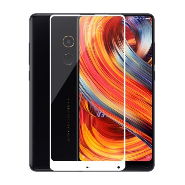 Защитное стекло Xiaomi Mi Mix 2S (белое)