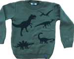 Джемпер для мальчиков "Дино" р-р 122-128, хакки 2153