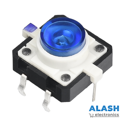 Тактильный переключатель с подсветкой 12×12×7.2 мм, LED-такт свитч
