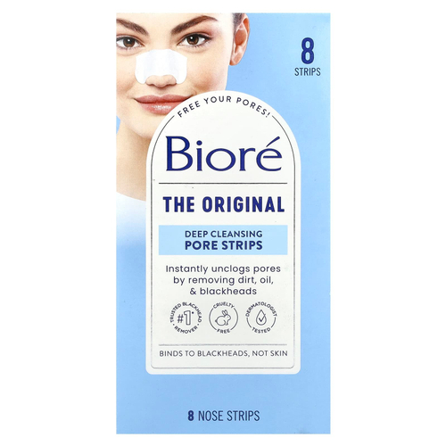 Biore, полоски для глубокого очищения пор, 8 полосок для носа