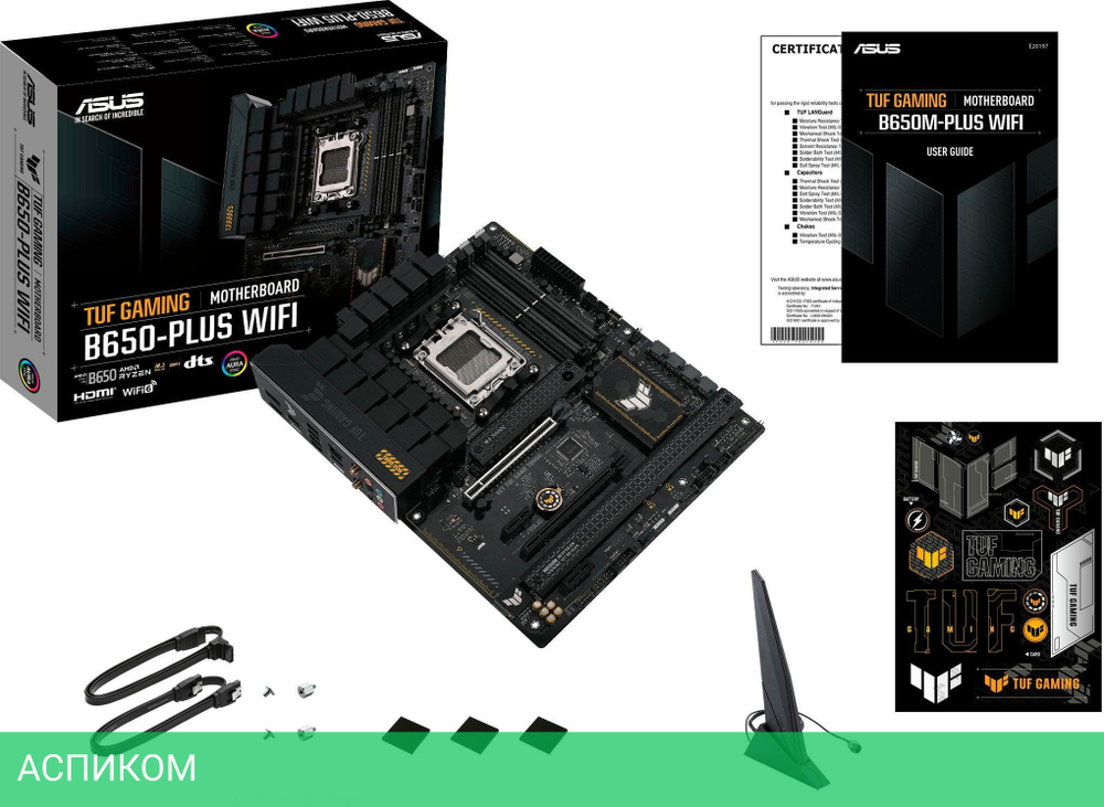 Материнская плата ASUS TUF Gaming B650-Plus WiFi AM5 ATX DDR5