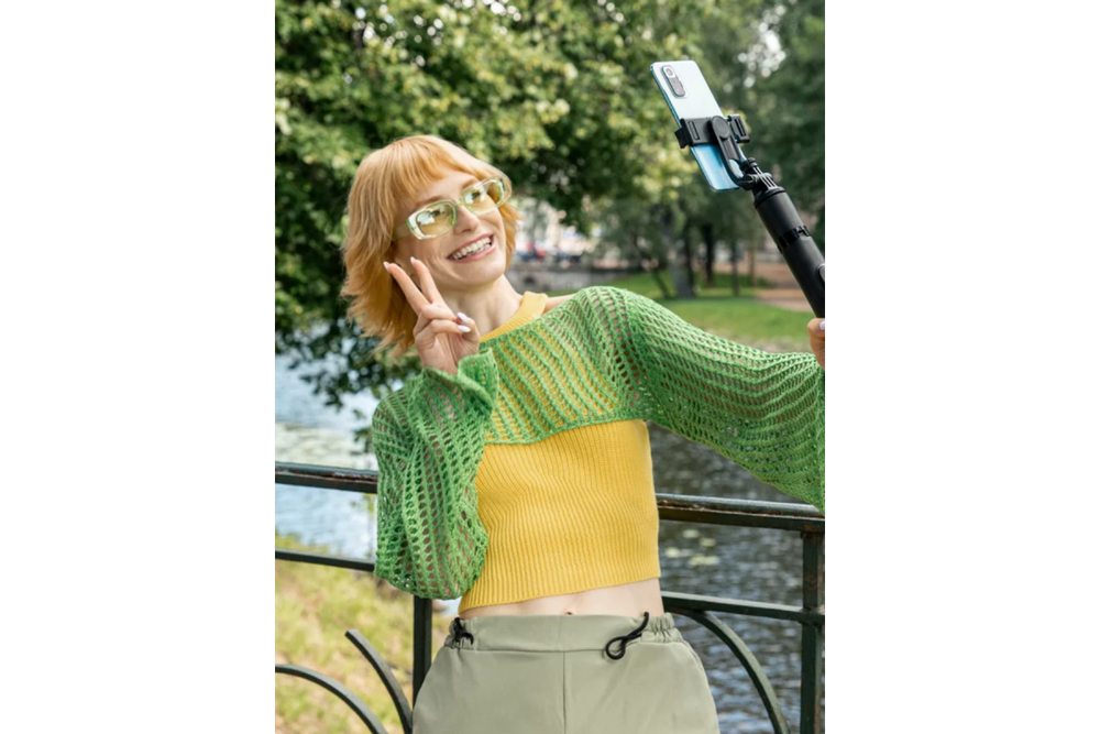 Штатив монопод для селфи Raylab MT-Light 21-116см, с подсветкой