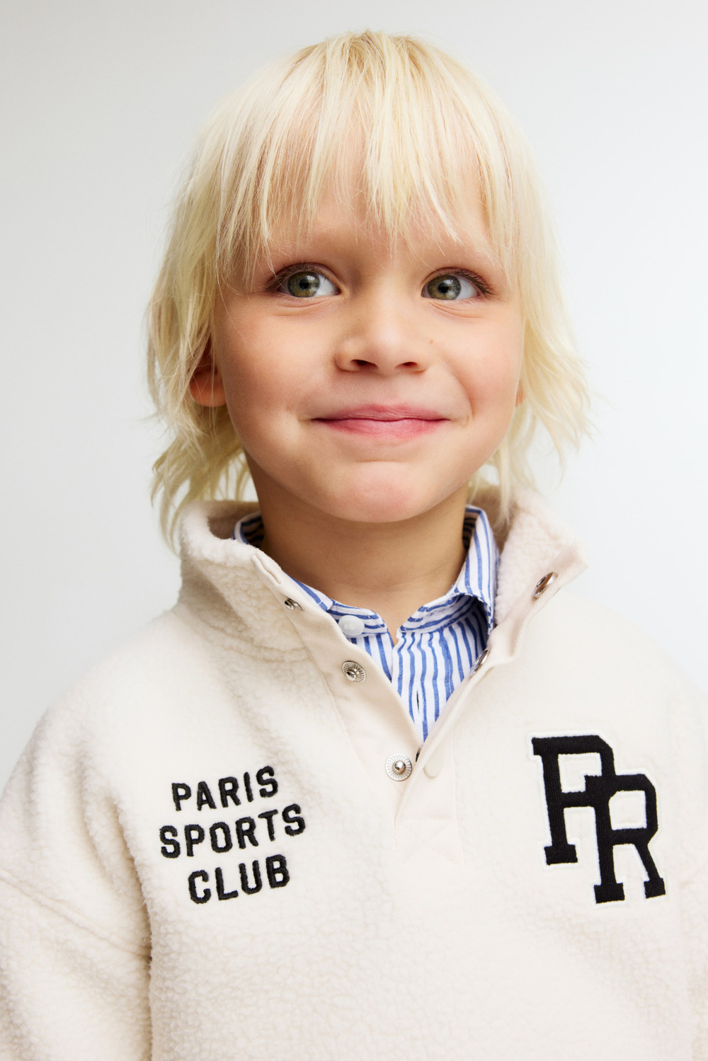 H&M Флисовая толстовка, кремовый