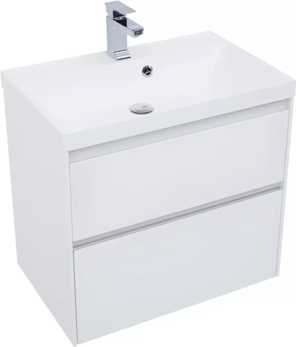 Тумба с раковиной Aquanet Гласс 70