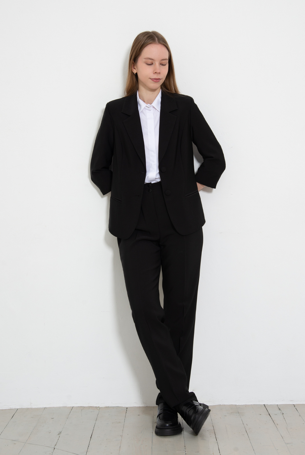 Брюки женские 04Ла, черный #70Ч0204Ла