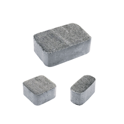 Тротуарная плитка КЛАССИКО - Искусственный камень Шунгит, комплект из 3 видов плит