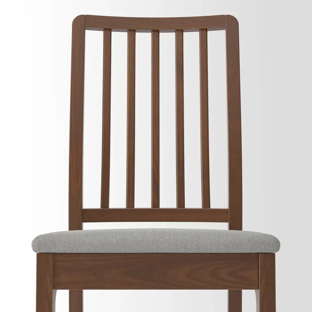 Стул - EKEDALEN IKEA/ ЭКЕДАЛЕН ИКЕА, 95х45х51 см, коричневый/серый