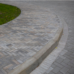 Тротуарная плитка ПАРКЕТ - Листопад гладкий Старый замок