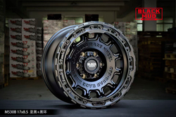 Диск колёсный литой BLACK MUD M530B с бедлоком R17 8,5 ET0 Matte Black W Beadlock Ring