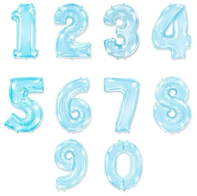 Голубая цифра