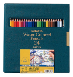 Акварельные карандаши Sakura Water Colored Pencil (24 цвета)