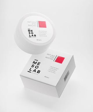 MESOLAB Гидрогелевые патчи с голубым ретинолом - ANTI AGE EYES PATCHES, 60 шт
