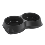 Миска для животных двойная 2х350мл черный