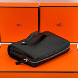 Клатч Hermes из кожи крокодила