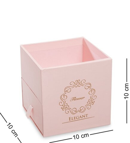 WG-100-D Коробка подарочная «Букет с сюрпризом» цв.розовый