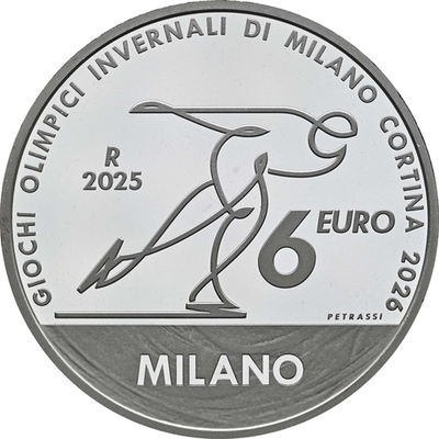 ИТАЛИЯ, 2025, 6 ЕВРО [СЕРЕБРО]